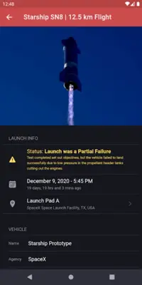 Rocket Watchr - SpaceX, NASA, android App screenshot 16