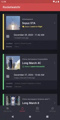 Rocket Watchr - SpaceX, NASA, android App screenshot 17