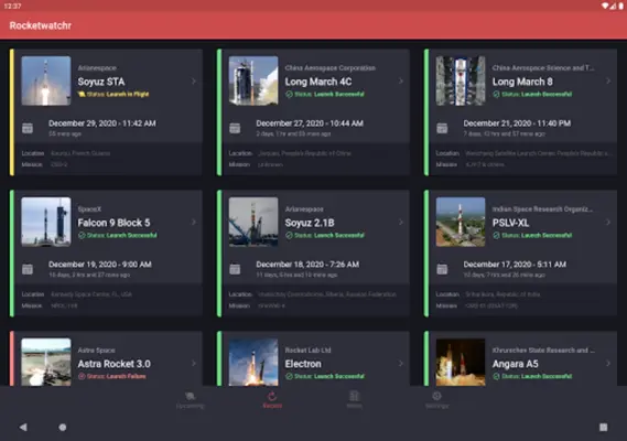 Rocket Watchr - SpaceX, NASA, android App screenshot 3